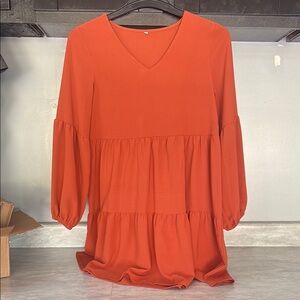 Elegant Orange Women's Top